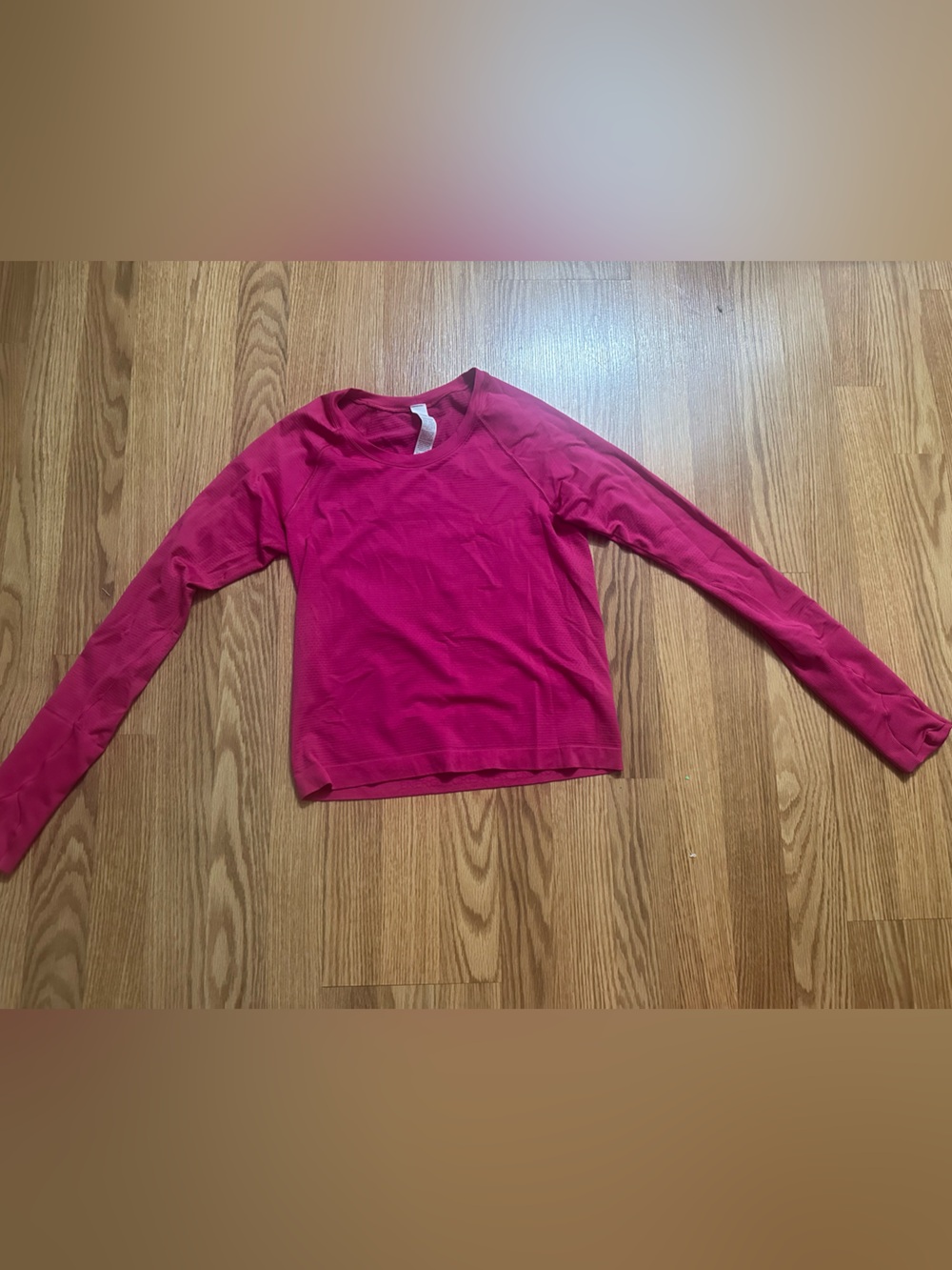 lululemon athletica Long-Sleeve Ribbed Top - Bright Pink